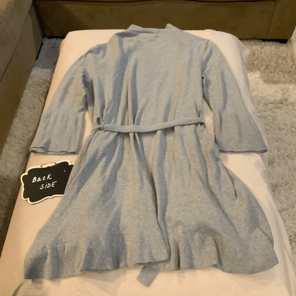 Cynthia Rowley Grey Sz L Bathrobe - Picture 2 of 6